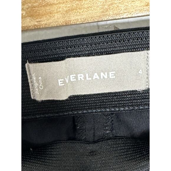 Everlane‎ Womens Side Zip Pants 4 Ankle Split Hem Stretch Work Office Black - Picture 10 of 11